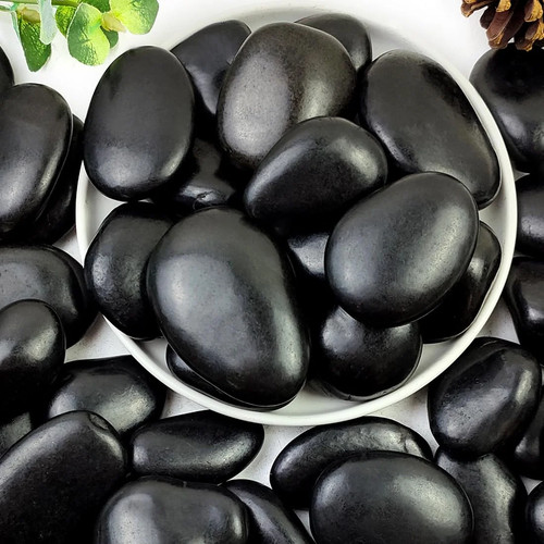 Yiszm 5lbs black pebbles - 5lbs, for