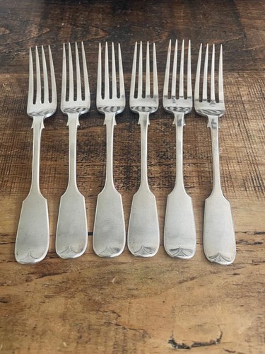 Six victorian silver - six,