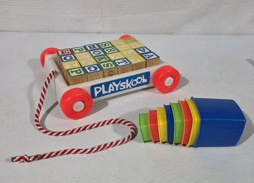 Vtg playskool 1970s wooden - 1970s,