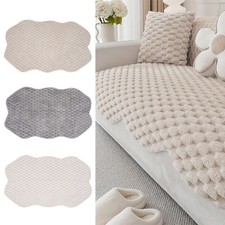 Thick Warm Plush Sofa Slip Covers Non Slip Throw Couch Cover Furniture Protector