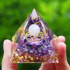 Orgonite pyramid amethyst - pyramid,