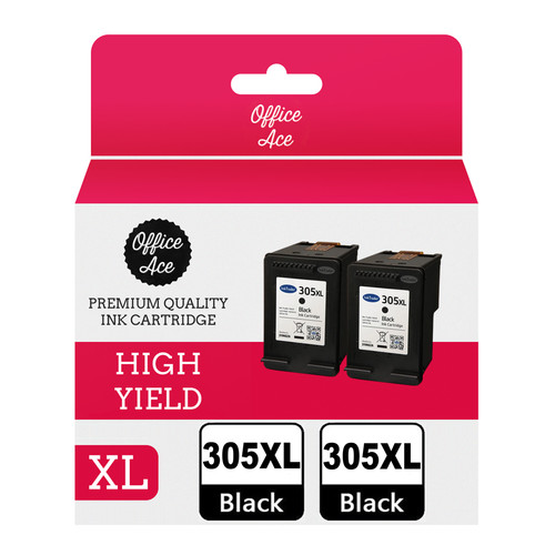 Refilled 305xl black ink - hp,