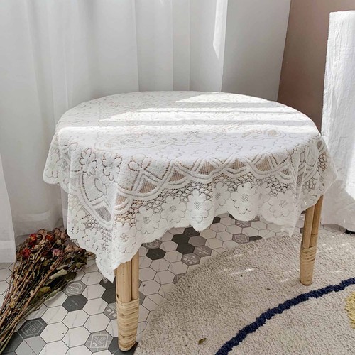 White lace tablecloth - white, 60x60cm
