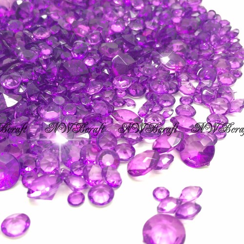 Purple mixed sizes scatter - sizes,
