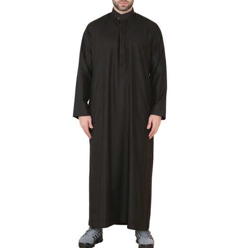 Mens thobe jubba stand collar - thobe,