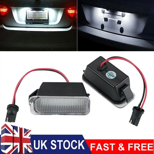 White led number licence plate - white,
