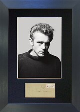 James dean signed - dean, mounted