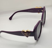 WOMEN CHANEL DARK PURPLE CAT EYE SUNGLASSES
