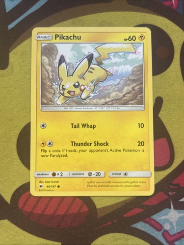 Pokemon pikachu 147 non - 40/147,