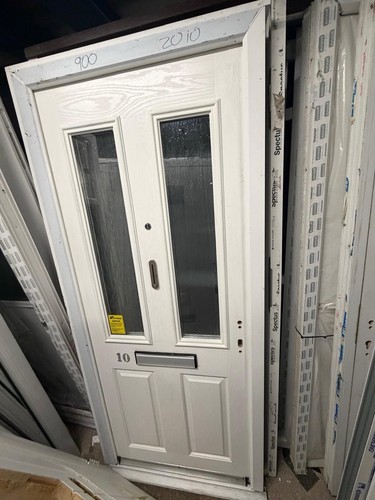 New composite door - door, white