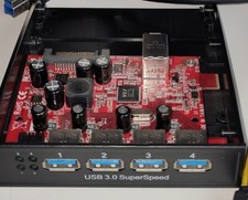 Startech 35BAYUSB3S4 USB 3.0 Front Panel 4 Port Hub & 2 Port PCI USB 3.0 Card