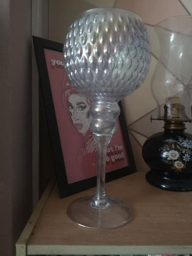 Long stem glass iridescent - stem,