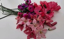 Silk Flower Stems Pink
