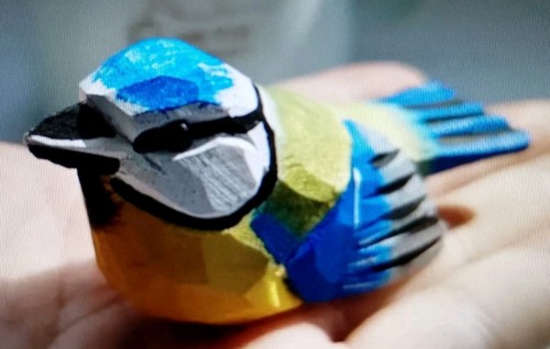 Wooden hand carved painted - wooden,