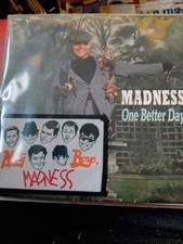 Madness - One Better Day 7 Inch Single + Nutty Boys Patch ( Unused )