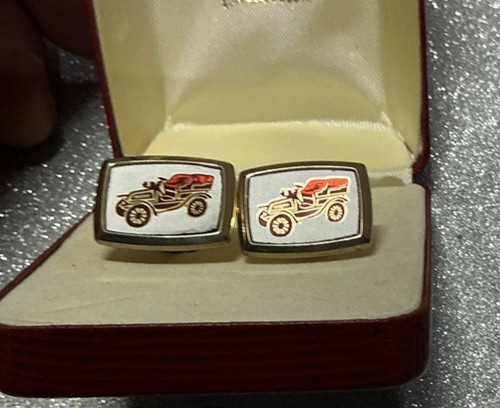 Pair vintage gold tone - of,