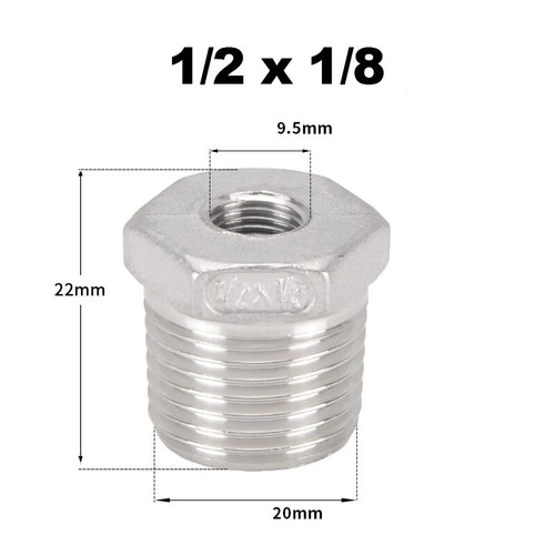 Stainless steel 304 male - steel, to