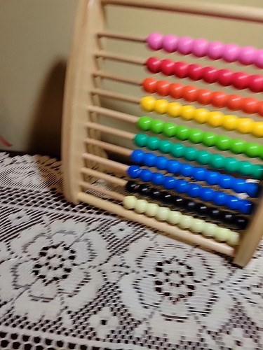 Elc educational wooden abacus - wooden,