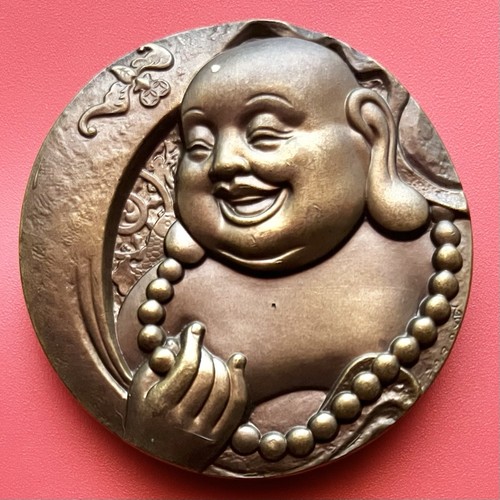 Chinese bronze maitreya buddha - chinese,