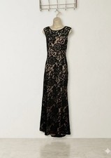 Betsy & Adam Black & Nude Lace