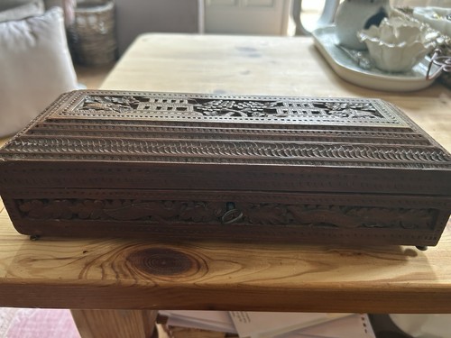 Vintage indian carved - indian, wooden