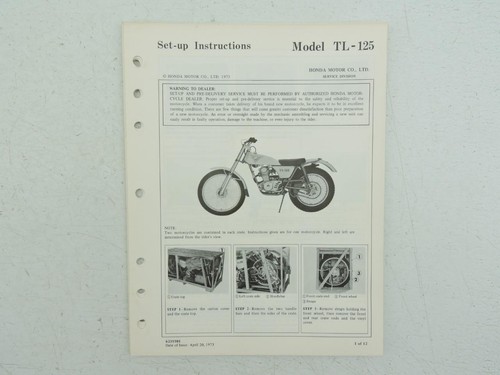 1974 honda 125 dealer set - 1974,