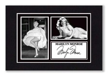 A4 Mount MARILYN MONROE Autograph Signed PHOTO Ready To Frame Gift