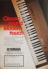 YAMAHA CP7 Electronic Piano 1984 Vintage Advert Print Poster