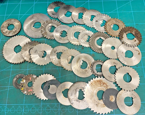 Used job lot slitting saws - used,