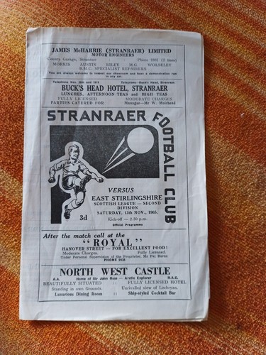 Stranraer v east - f.c,