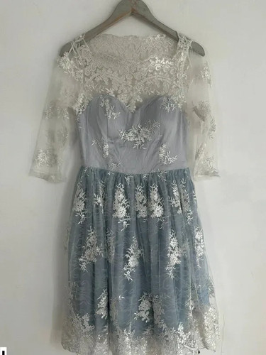 Glamorous prom dress grey