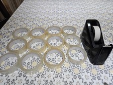 Sellotape Tape Dispenser with Tape Roll  Dispenser Anti Slip Rubber Base 12 pack