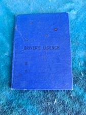 Vintage Drivers Licence 1935.