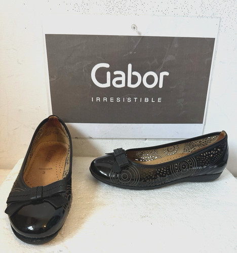 Gabor slip black - on, leather