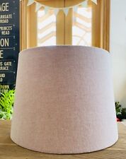 HANDMADE LAMPSHADE IN SUSIE WATSON PLAIN FABRIC PALE ROSE DRUM OR TAPERED