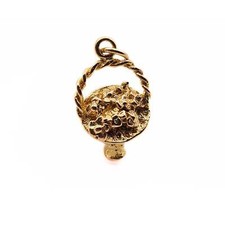 Vintage Wedding Bouquet Charm 9ct Gold