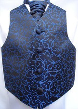 Boys Brocade Waistcoat with Cravat ( 12 Colours available)