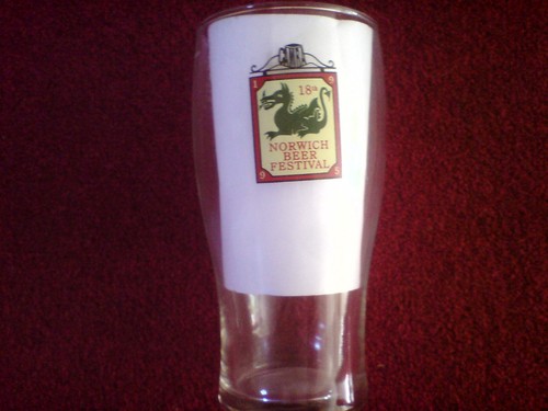 Norwich beer festival glass - festival,