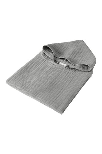 Muslin kids hooded poncho - muslin,