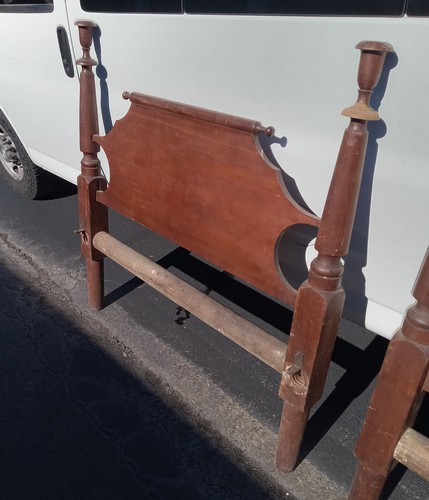 Solid cherry double size bed - solid,