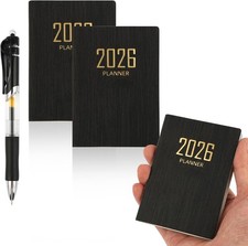 Small Pocket Diary 2026 Week to View with Pen, A7 Daily Weekly Planner 2026, Sl