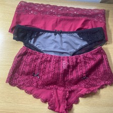 LADIES KNICKERS BUNDLE X 3 PAIRS  ~ SIZE 10/12 ~ BNWOT  (131)