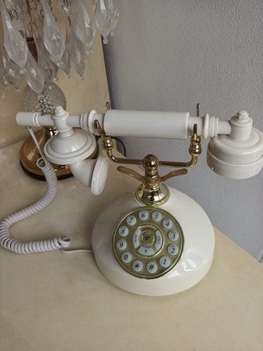 Antique style telephone - antique,