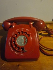 Vintage Red Rotary Dial