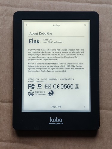 Kobo glo ebook - reader, /
