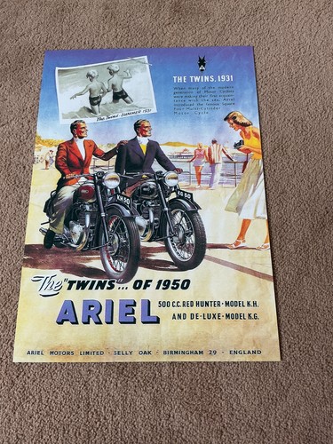 Ariel red hunter 1950s - red,