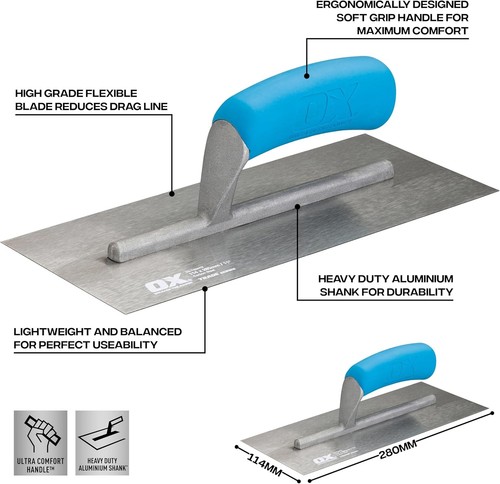 Trade plastering trowel - plastering,