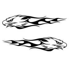 Eagle Flame Decal Tribal Flame