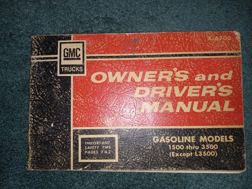 1967 gmc truck owner manual - gmc, owner's