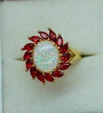 Lab created fire opal - 3,
